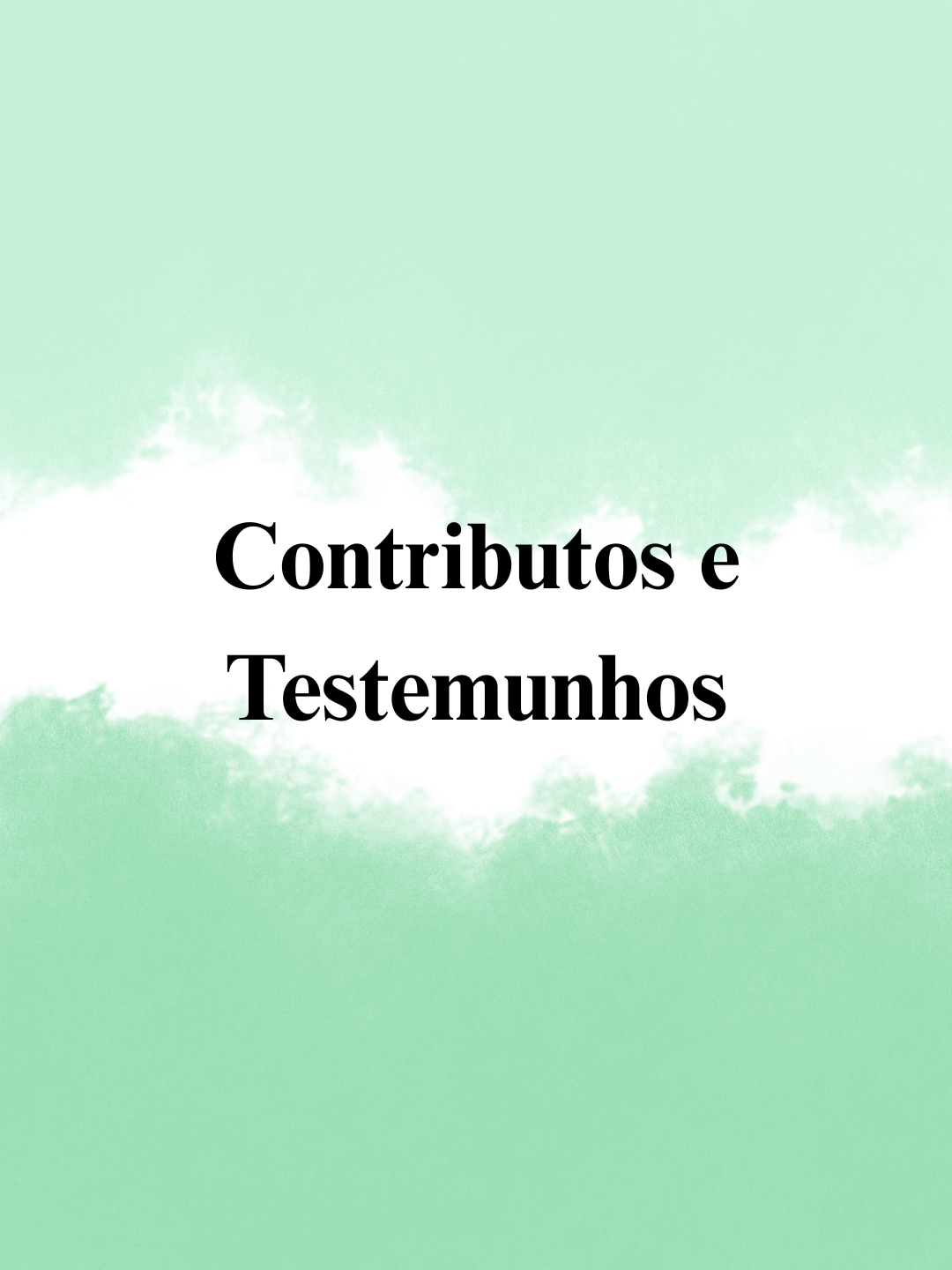 Contributos e Testemunhos